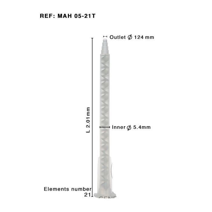 Mischer MAH 05-21T, 1:1/2:1 Helix, 50ml (Epoxy)