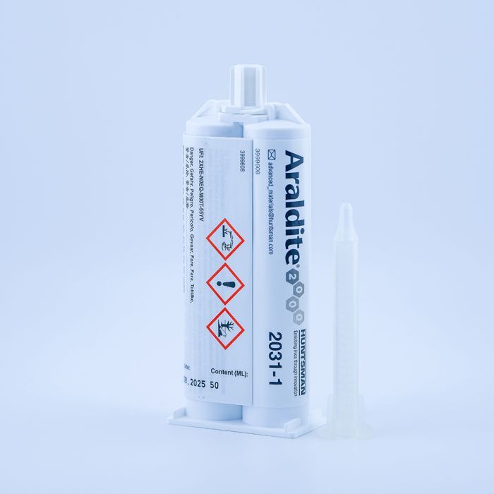 Araldite® 2031-1 50ml  pastöser 2-K Epoxidklebstoff schwarz für Composite und Metall Verklebungen mit dynamischer Belastung