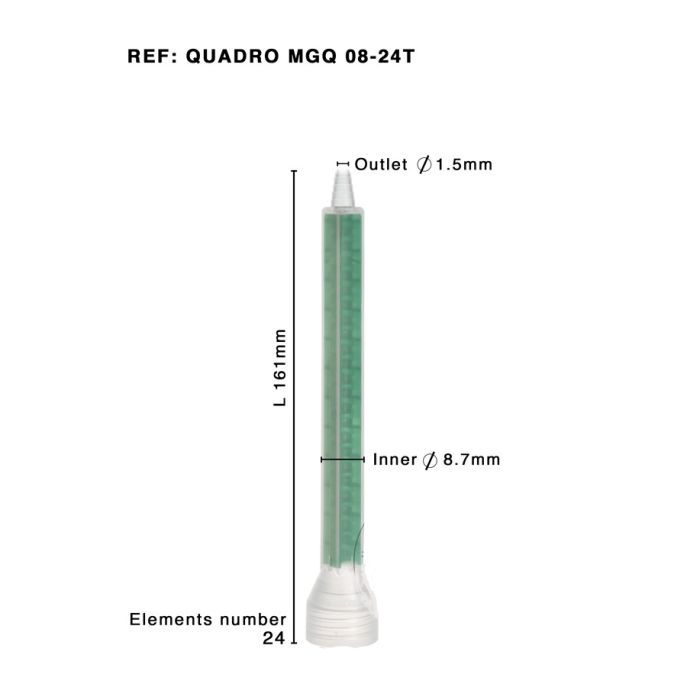 Mixer Quadro, MGQ 08-24T, green elements