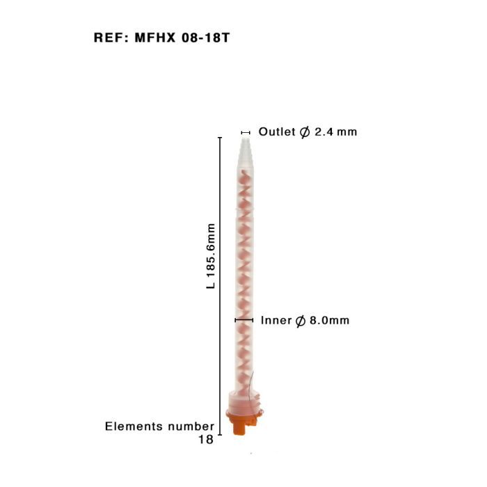 Mischer Helix, MFHX 08-18T,4:1/10:1