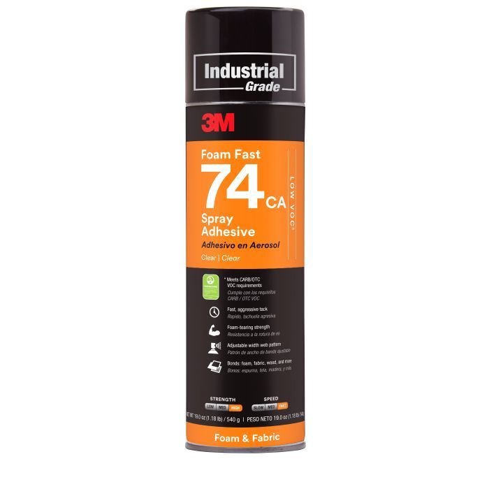 3M™ Sprühklebstoff auf Basis Synthetischer Elastomere FoamFast 74, Orange, 500 ml