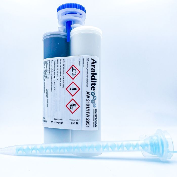 Araldite® AW2101/HW2951 200ml 2-component epoxy adhesive gray with railroad approval EN45545