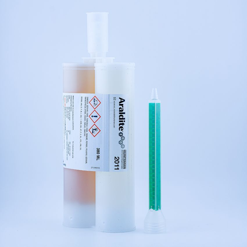 Araldite® 2011 380ml  fliessfähiger 2-Komponenten-Allzweck-Industrie-Epoxidklebstoff gelb mit NASA Outgasing Zertifizierung