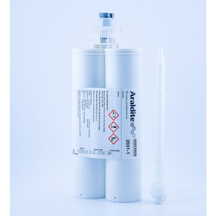 Araldite® 2031-1  380ml pastöser 2-K Epoxidklebstoff schwarz für Composite und Metall Verklebungen mit dynamischer Belastung
