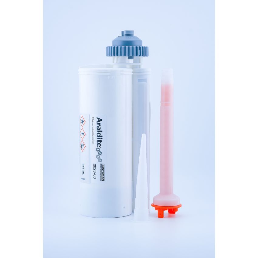 Araldite® 2023-60 480ml 2-component methyl methacrylate adhesive with high elongation at break, high gap filling up to 30 mm
