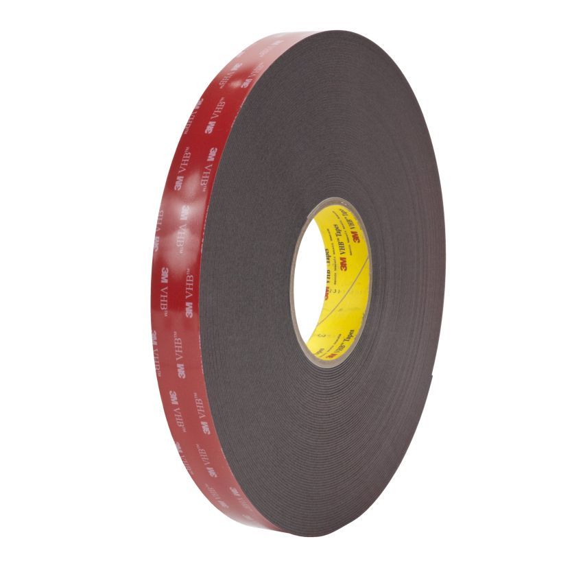 3M™ VHB™ Adhesive tape 5952F, black, 19 mm x 33 m, 1.1 mm