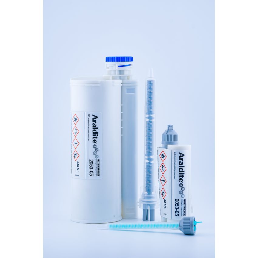 Araldite® 2053-05 480ml 2-component methyl methacrylate adhesive with railroad approval EN45545 gray Excellent resistance to ageing and weathering