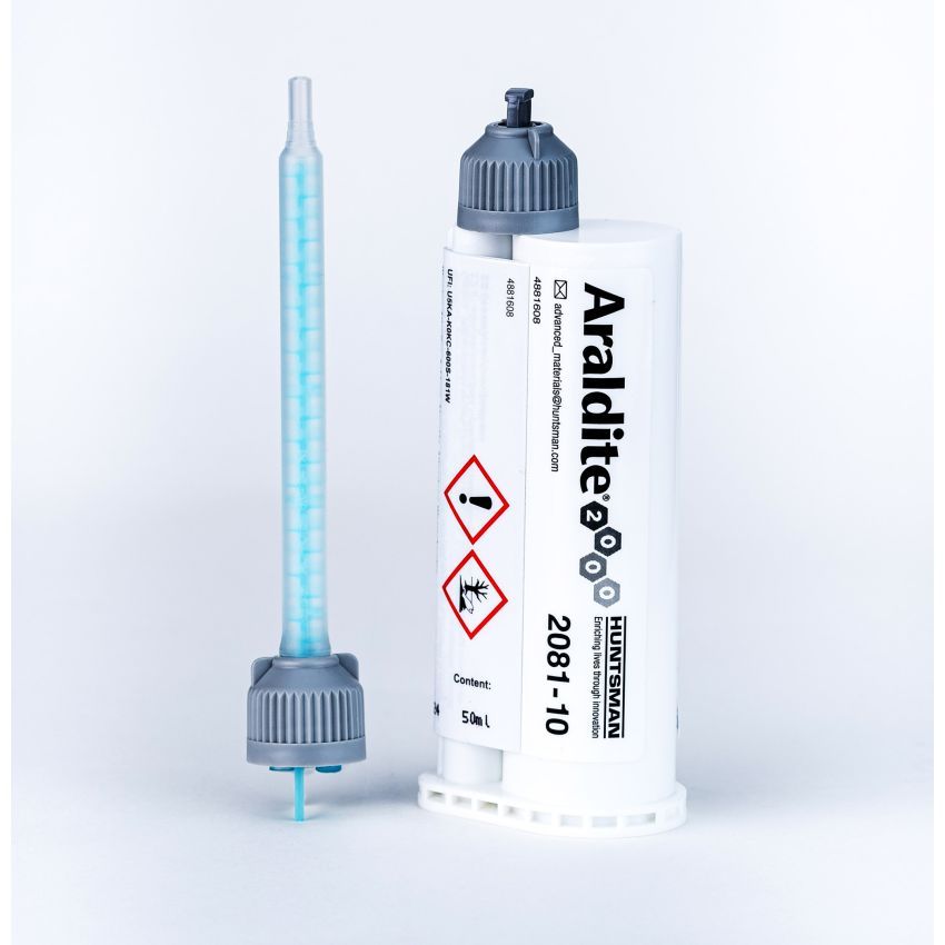 Araldite® 2081-10 50ml low-odor 2-component acrylic adhesive white non-flammable with railroad approval EN45545